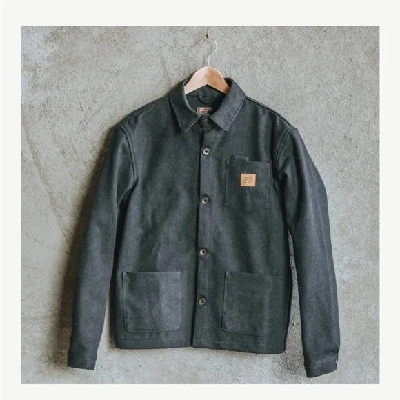 Bradley Mountain Edison Chore Coat Size Men’s Medium - Stone Washed Black - Picture 2 of 14